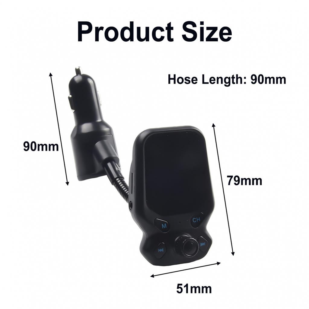 Wireless Car FM Transmitter Radio Adapter USB Charger for Voice Broadcasting