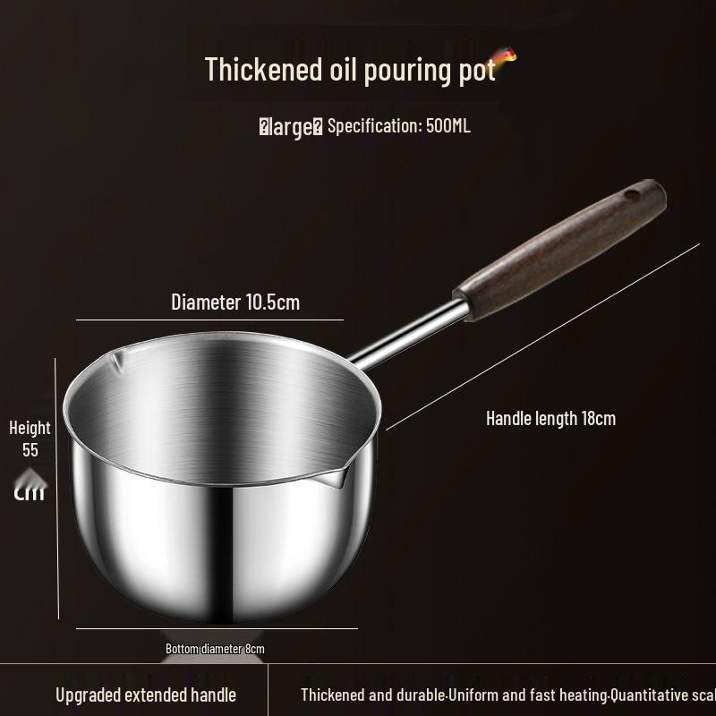 Stainless Steel Multi-functional Oil Splatter Pot for Home Use
