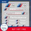 UIQ3 Cars X5 X6 1set M Power Performance Badge Decal Car Window Door Handle Mirror Interior Sticker For M E39 E36 E60 E90 E46 F30