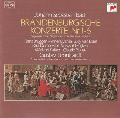CD JOHANN SEBASTIAN BACH – FRANS BRÜGG - Brandenburgse Concerten Nr. 1?6 SICC18867 Sony Classical 2015 Japan ObiKlassiek Gebruikt