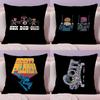 Cartoon S-Scott P-Pilgrim Cushion Cover Soft Short Plush Double-Sided Printing Home Decor Machine Washable Pillow Case Gift