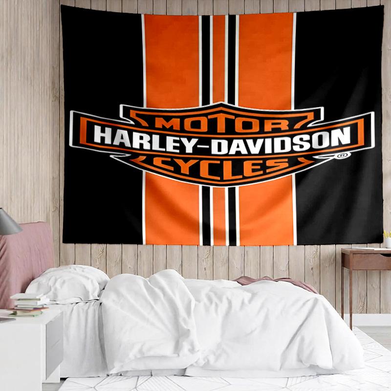 1PC Harley-davidson Motorcycle Artwork Tapestry, Unique Design Tapestry, Suitable for Bedroom,Livingroom, Playroom,Heartwarming Holiday Gifts