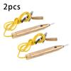 2x Test Licht Sonde Stift Schaltung Sicherung Kupfer Bleistift DC 6V/12V/24V Spannung Tester Flexible gute Zug Festigkeit
