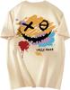 WDIRARA Men's Graphic Print Crew Neck Y2K T Shirts Short Sleeve Streetwear Summer Fashion Tops