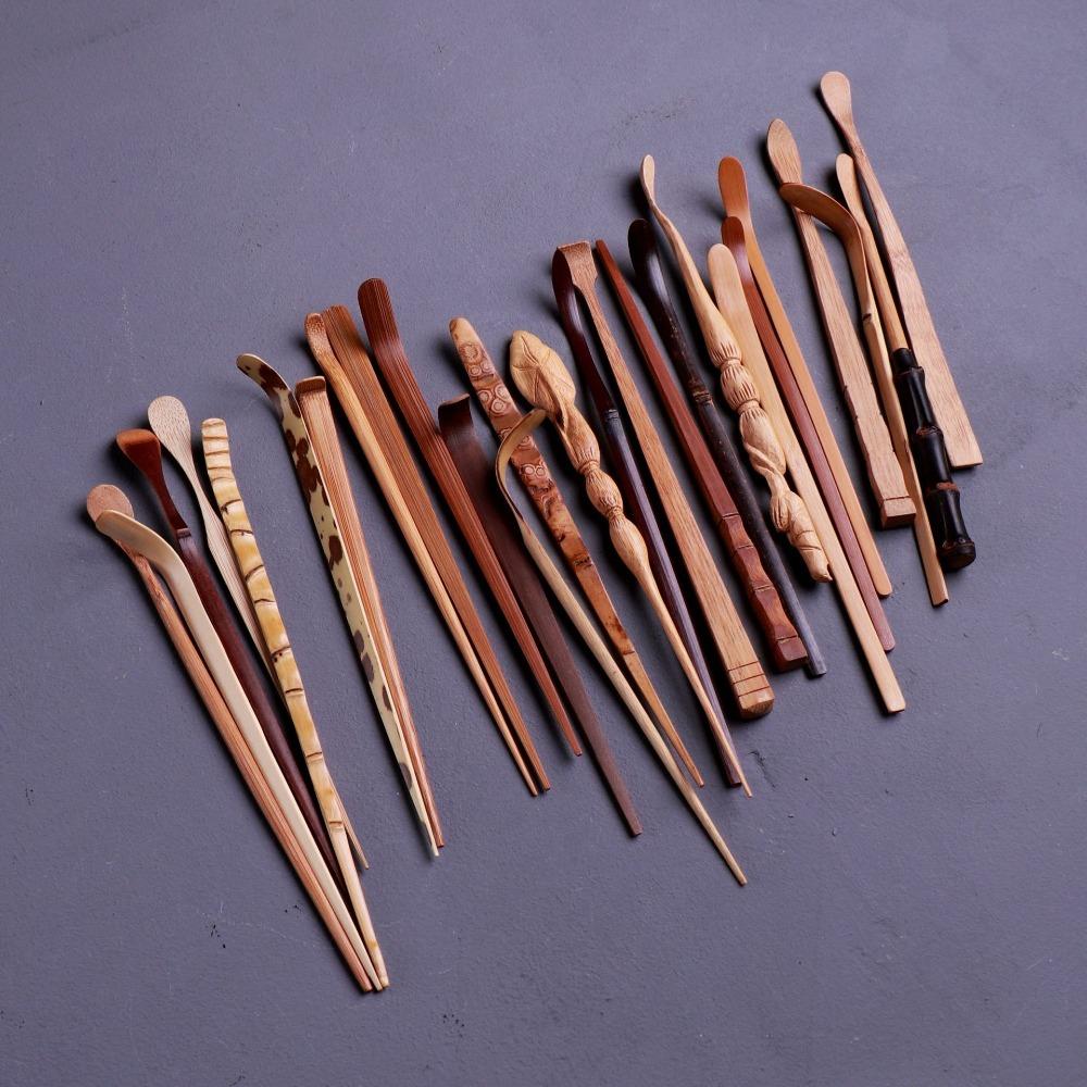 

Japanese Matcha Scoop Bamboo Leaf Tea Scoops New Tea Sticks Chashaku Kitchen Tool 01