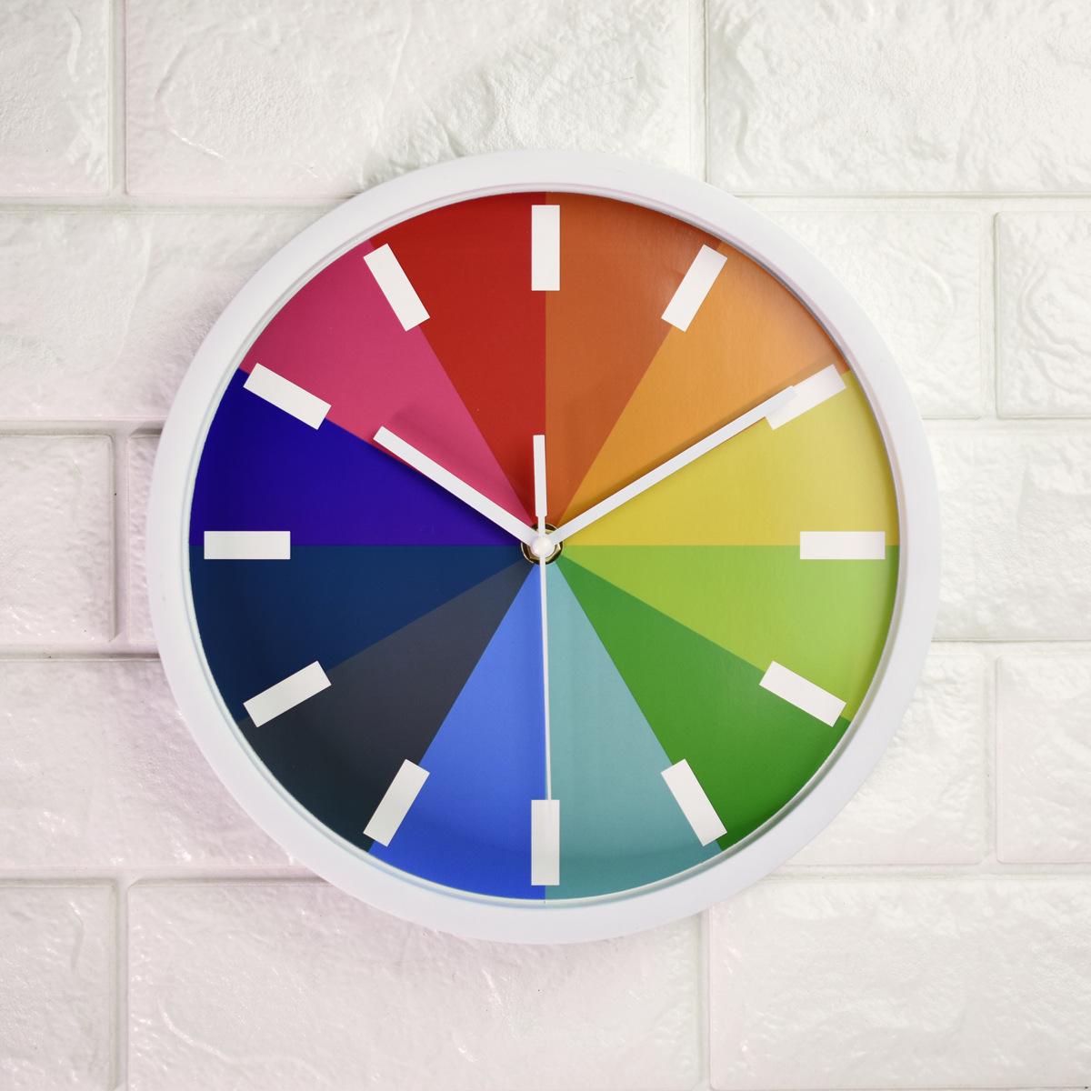 

Модные Простые Настенные Часы Креативные Бесшумные Часы Гостиная Спальня Современные Простые Круглые Кварцевые Часы 10 Дюймов 25 СМ