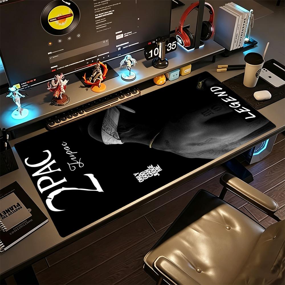 2pac Gaming-Mauspad Tastaturpad Büro-Mausmatten Rutschfeste Gummibasis Perfekt für Büro-Laptop-Gaming-Setup