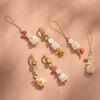 Resin Cat's Paw Pendant Chinese Style Lucky Bodhi Root Keychain Exquisite   Backpack Decor