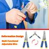Multi-Function Wire Stripping Tool Adjustable Wire Crimping Pliers Foldable Multifunctional Electrician Equipment for Cutting