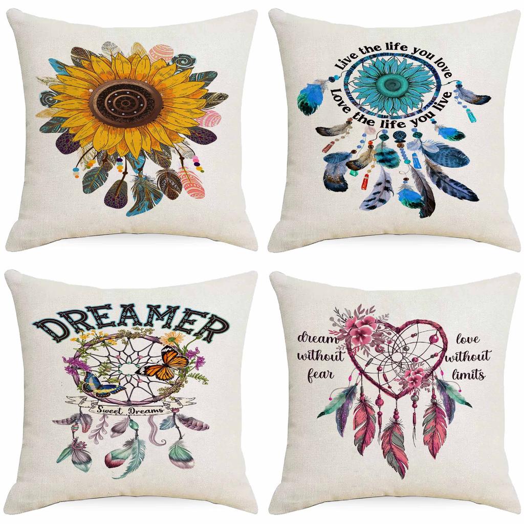 Cloth Dreamcatcher Series Cushion Cover Home Sofa Decoration Pillow Cover