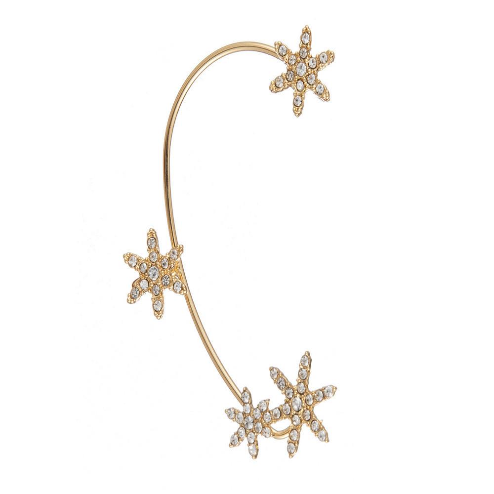 Chic Left Ear Butterfly Ear Cuff For Women Gold Alloy Plating Accessory Fashion