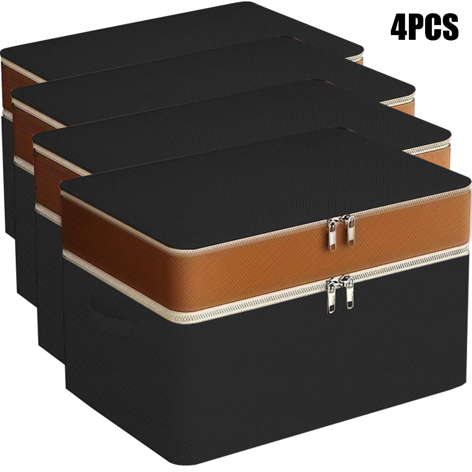 

Двухслойная сумка для хранения, Штабелируемое хранение, Большая вместимость, Двойные ручки, Складная, Гардероб, Под кровать