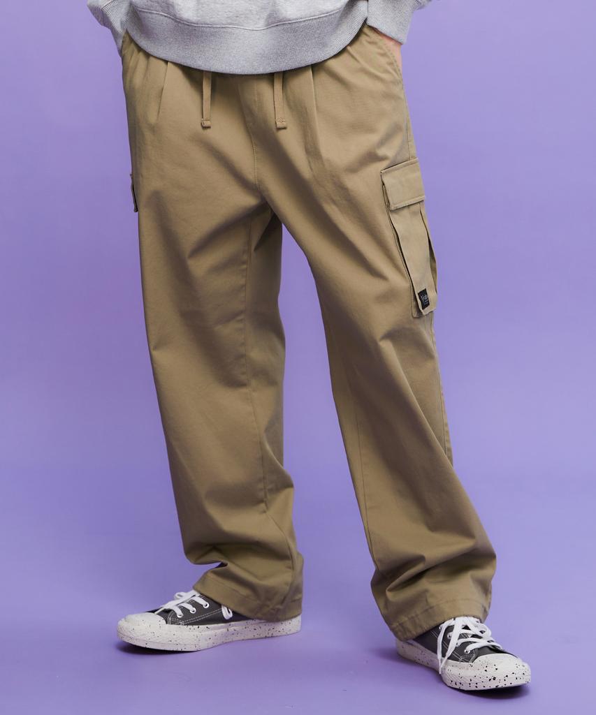 KULTE Wide Cargo Pants Beige