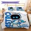 ASTRO BOT Custom Name Pattern Bedding,Quilt Set Quilt Cover Pillowcase Home Birthday Gift(1 * Duvet Cover + 2 * Pillowcase, Without Core)