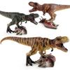 Realistic Pvc Jurassic Dinosaur Model Toy Featuring T-rex Stepping On Triceratops