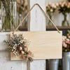 10Pcs with Rope Wooden Sign Blank Blank Rectangle DIY Craft Boards  Craft Projects