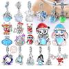 Ice&Snow Charms Copper Xmas Snowman Penguin Elk Rabbit Polar Bears Fit Original Bracelet Pendant Women Jewelry Acc