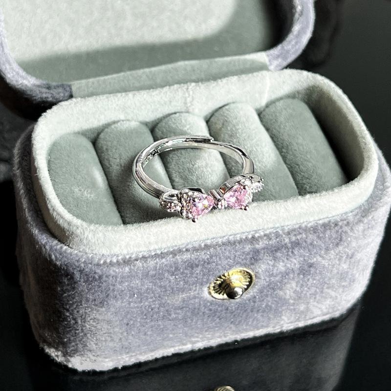 Caibao Series Open Ring Women'S Simple Fashion Niche Design Sweet Cool Light Luxury High-End Accessories