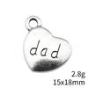 Gifts For Women Charms Bulk Family Member Heart Tags Charms Pendant Souvenir Male Pendant