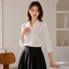 Customable Lace Collar Chiffon Blouse T2601bl009a