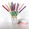 Handwoven Lavender Yarn Flower Single Stem Home