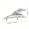 Motorcycle AccessoriesCruising Prince Scooter Women's Mounted Car Modified Front Fender Decoration Eagle Head Universal
