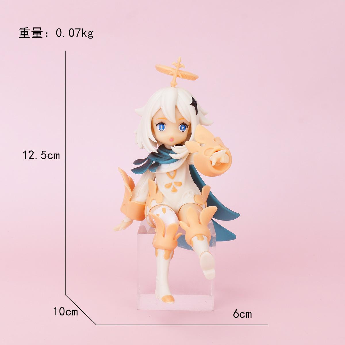 

Genshin Impact Raiden Shogun Paimon Klee PVC Anime Figurine Set Collectible Toy For Fans Desk Home Decor Birthday Holidays Gift