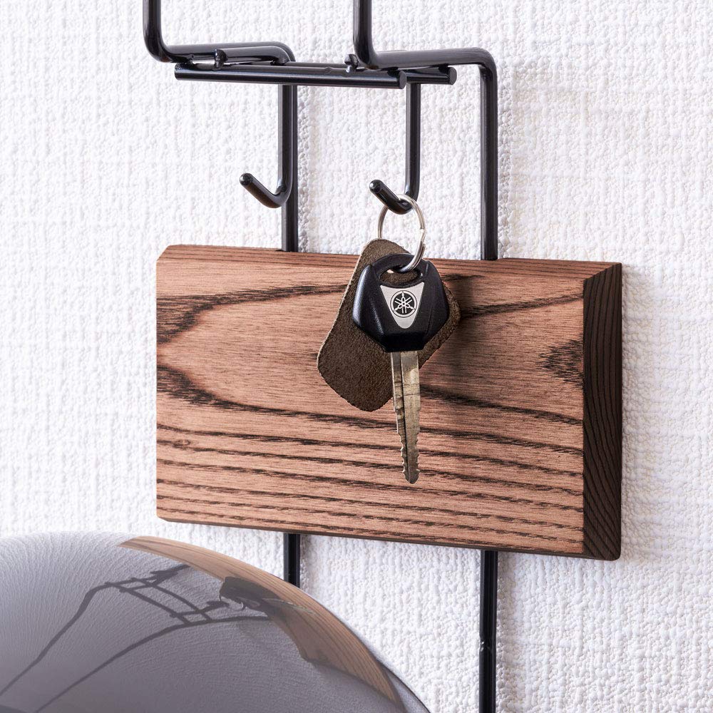 Oaks RENO Helmet Hanger for Drywall Installs Features Discreet Installation Includes Key Hook and Glove Holder Holder, Wall-Mounted (2-Piece Set),