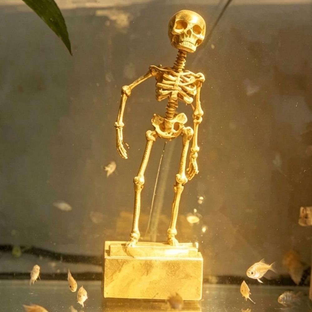 Air Driven Dancing Skeleton Aquarium Bubbler Plastic Movable Oxygen Skeleton Aquarium Tank