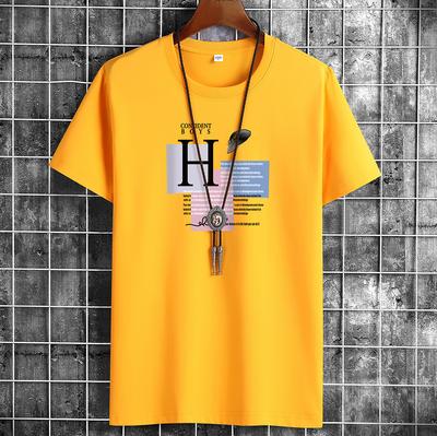 Koszulka sportowa Top Oversize męska luźna koszulka modna męska koszulka z krótkim rękawem lato nowa męska koszulka casual