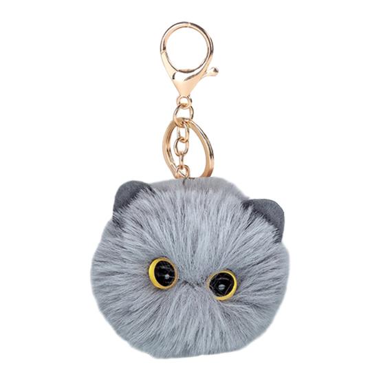 Plüschkatze Schlüsselanhänger Pelzball Puppe Tasche Anhänger Schlüssel Rucksack Geldbörse Zubehör Auto Innenraum Dekoration