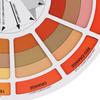2 Stück Farbpapier-Kartenrad Dreistufiges Design Mischführer Runder Mittelkreis Dreht sich Für Nägel Microblading Tattoo Make-up Zubehör
