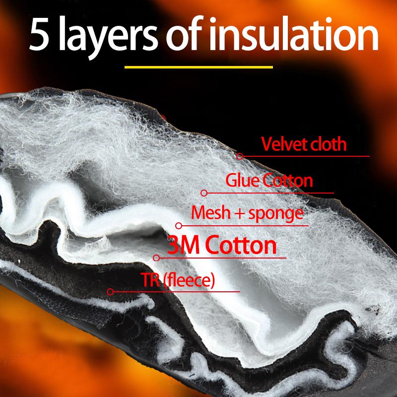 Women's Leather Heated Thermal Waterproof Biker Ski Heating Glove Motorcycle Winter Men's Gloves and Mittens Skiing Accessories