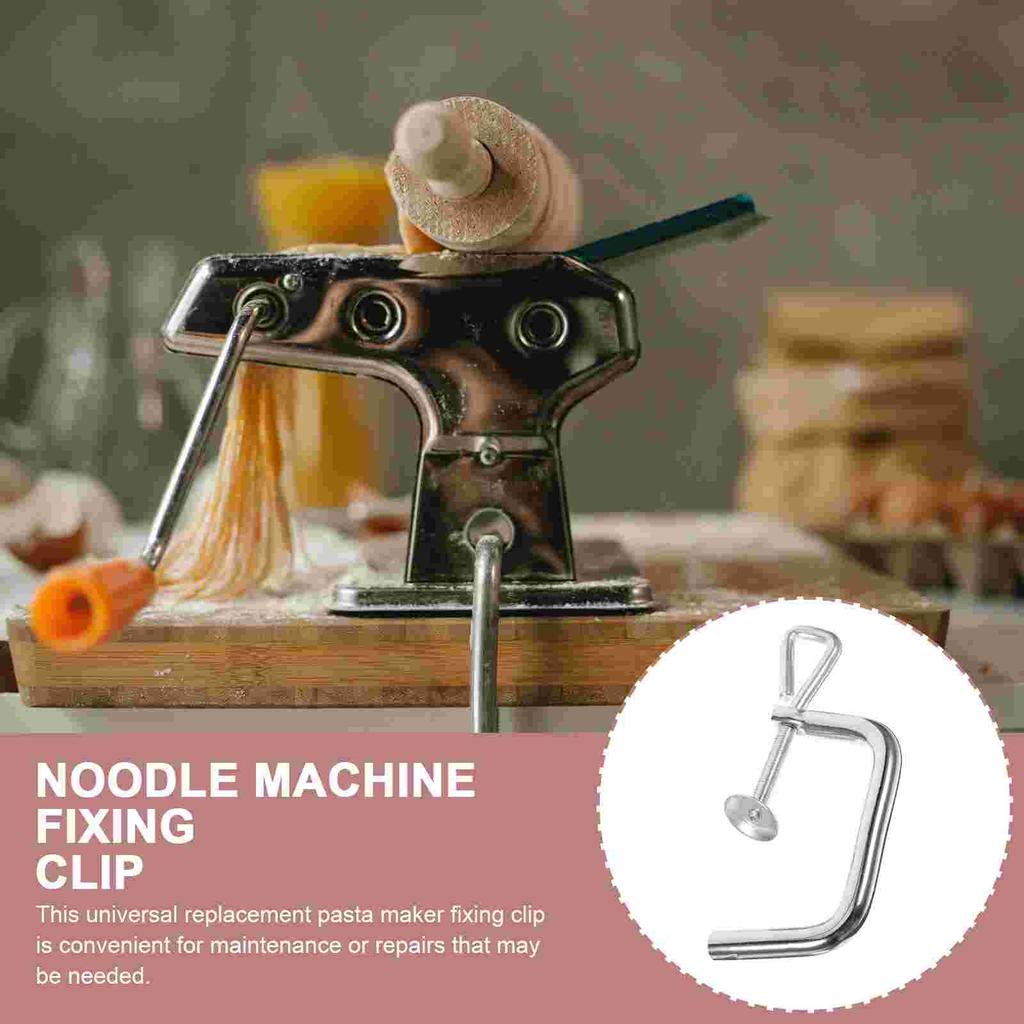 Rigatoni Pasta Noodle Machine Accessories Maker Clamp Replacement Clip Making Accessory Electric Wireless Silver Part Fixing