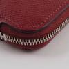 HERMES Azap silk in Purse Rouge Red Epsom/silk unisex Used