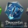 European Style Synthetic Dragon Eye Dice, Halloween Decoration, Resin Iridescent Dreamy Desktop Ornament, Unique Gift
