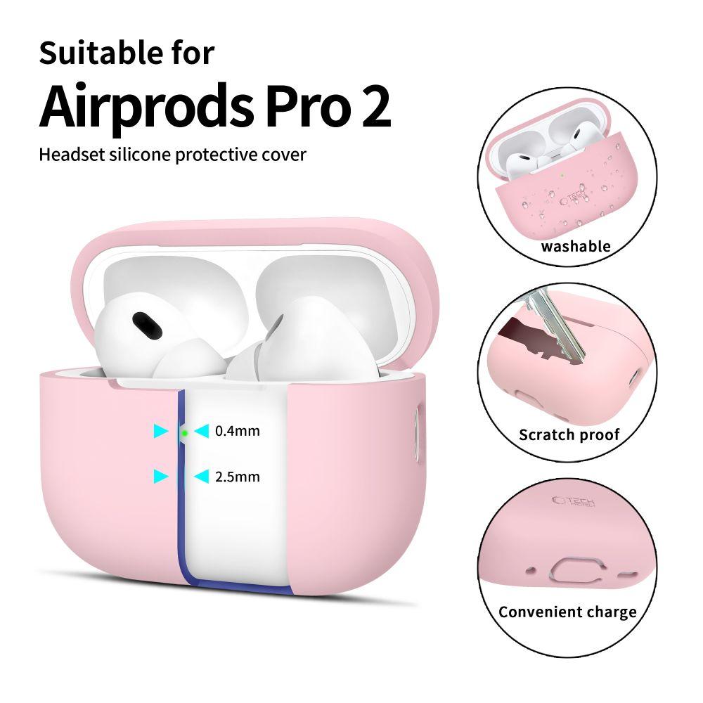 Tech-Protect Silicone Apple Airpods Pro 1 / 2 Dusty Pink