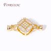 18K Gold Plated Inlay Zircon Square Connector Lock For Pearl Necklace Making,High Quality Beads End Cap Clasp Fastener