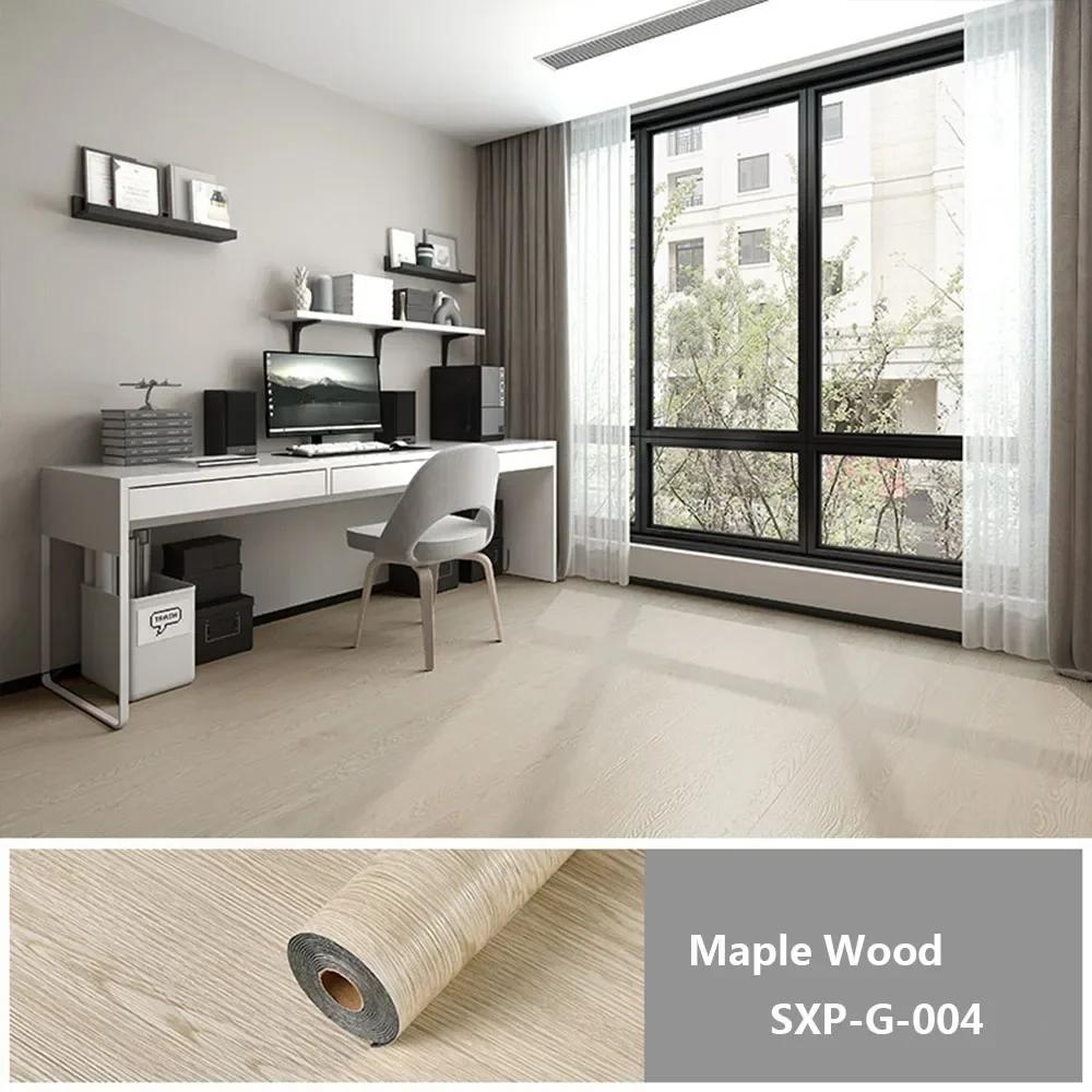 

3D Ретро Шпалери з Дерев яною Текстурою, Самоклеюча Водонепроникна Підлогова Плитка, Знімна Наклейка, 1 Рулон 118 X 15.7 40X300cm