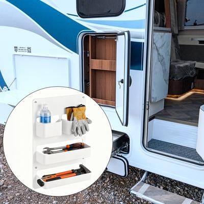 Campers Door Organizer Shelf with Quick Install Feature for Camping Trips Outdoor Adventures Dust Resistant