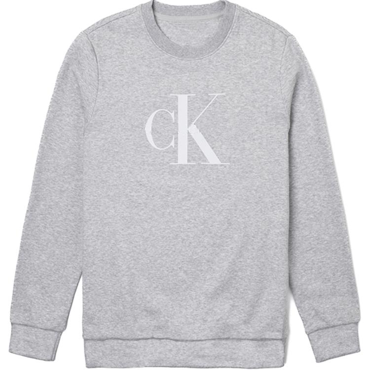 Calvin Klein Minimalist Comfortable Crew Neck Long Sleeve Sweatshirt Men sweatshirt Gray 40QP899-030