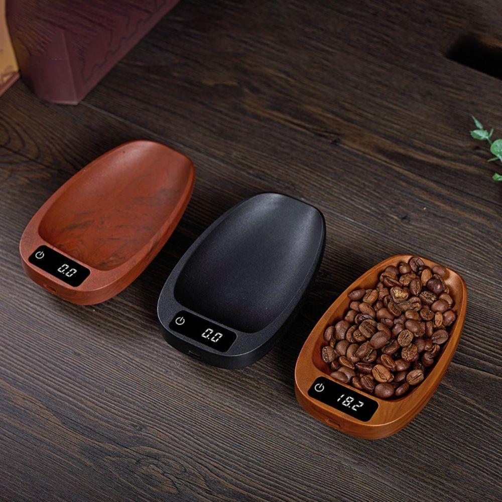 Touchscreen Coffee Scale Tortoise Shell Pattern Coffee Bean Tray Digital Scale  Seasonings