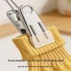 Multi-functional Windproof Clothes Hanger with Anti-slip Clips for Balcony and Dormitory Use