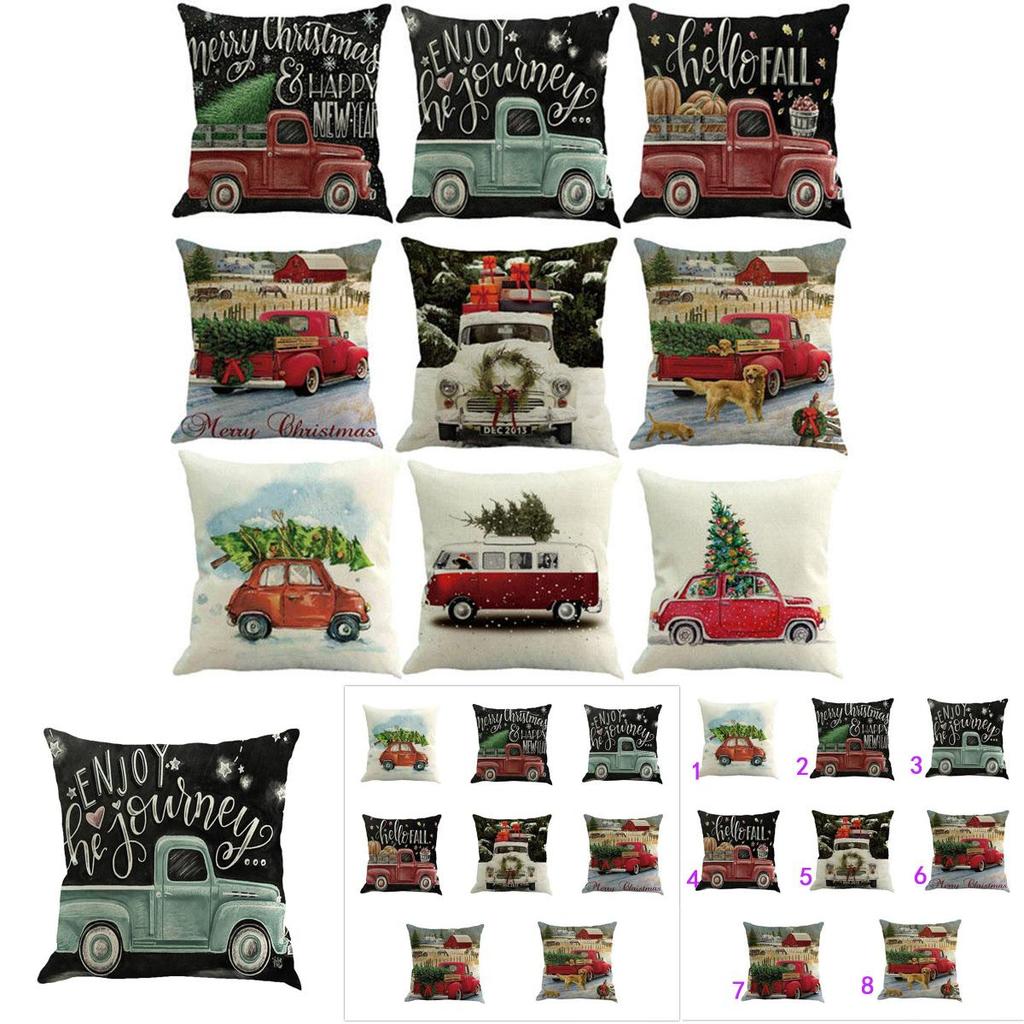 Versatile Cotton Linen Christmas Cushion Cover For Sofa Car Home Decor With Timeless Design