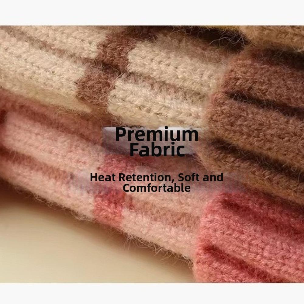 Earflap Design Kids Winter Hat Elastic Babies Knitted Cap New Children Beanie  Outdoor Play