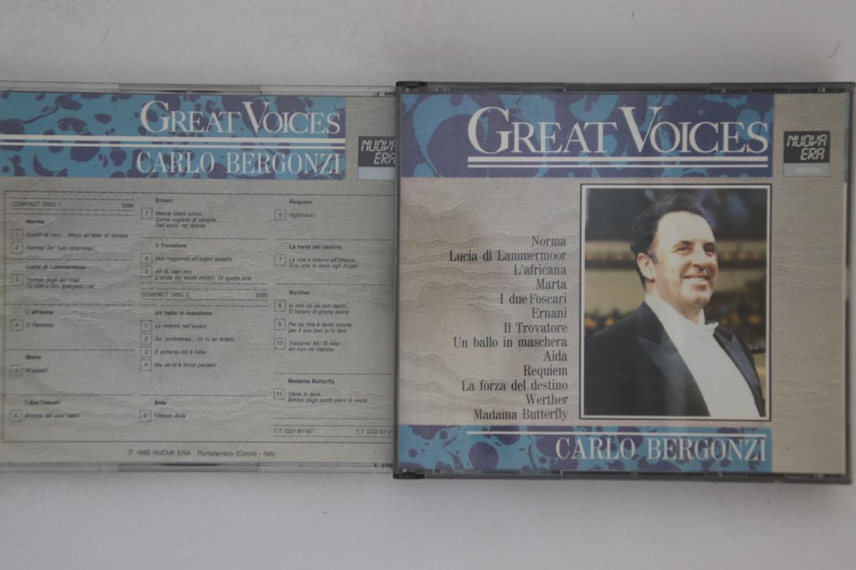 

CD КАРЛО БЕРГОНЦИ - Великие голоса 226465 NUOVA ERA Япония Классика Б/У