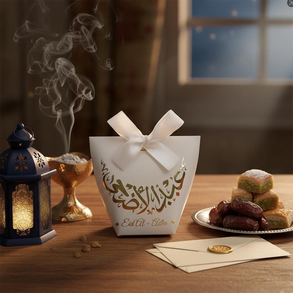 10-40PCS Ramadan Candy Gift Boxes with Gold Foil Star Moon Design Eid Mubarak Treat Bags for Middle Eastern Holiday Party Favors