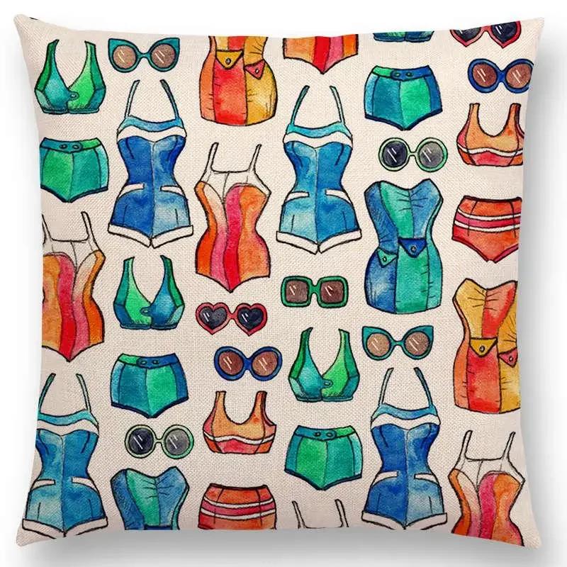 New Cute Christmas Gift Fruit Pumpkin Ice Cream Interesting Art Colorful Decorative Pattern Cushion Cover Sofa Throw Pillow case