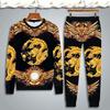 Trendy Chinese Style Autumn Hoodie & Casual Pants Set for Men