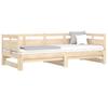 Daybed Extendable Solid Pine Wood 2*(90*190) Cm